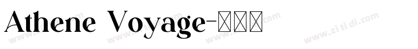 Athene Voyage字体转换